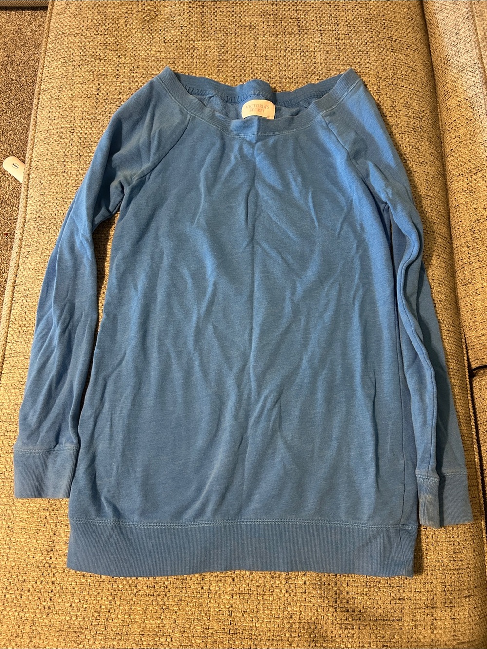 Victoria’s Secret Blue Long Sleeve Lightweight Sweatshirt Tunic